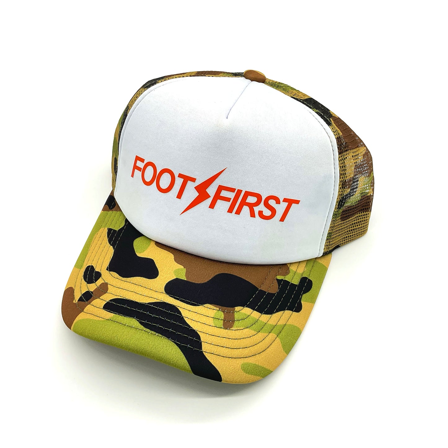 FOOT FIRST CLASSIC LOGO CAMO LIMITED EDITION MESH CAP