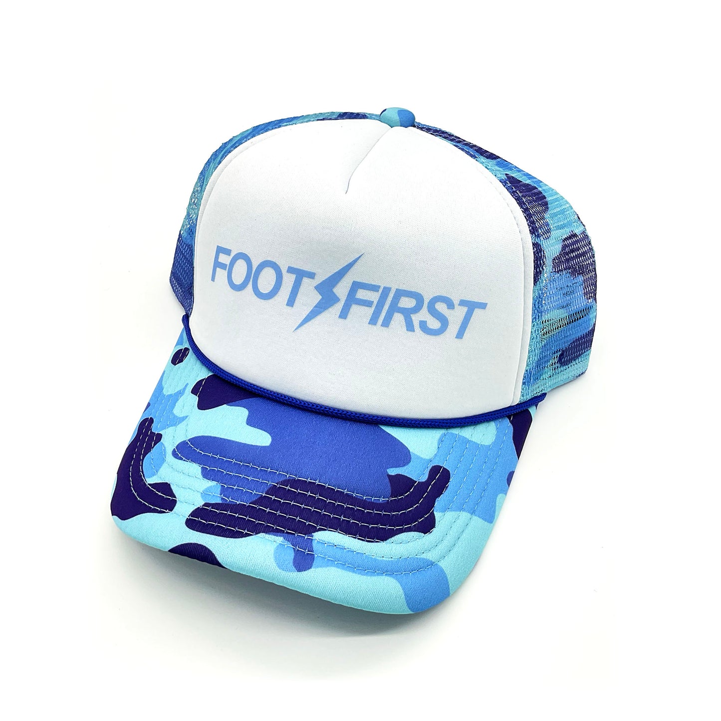 FOOT FIRST CLASSIC LOGO COLOR CAMO LIMITED EDITION MESH CAP