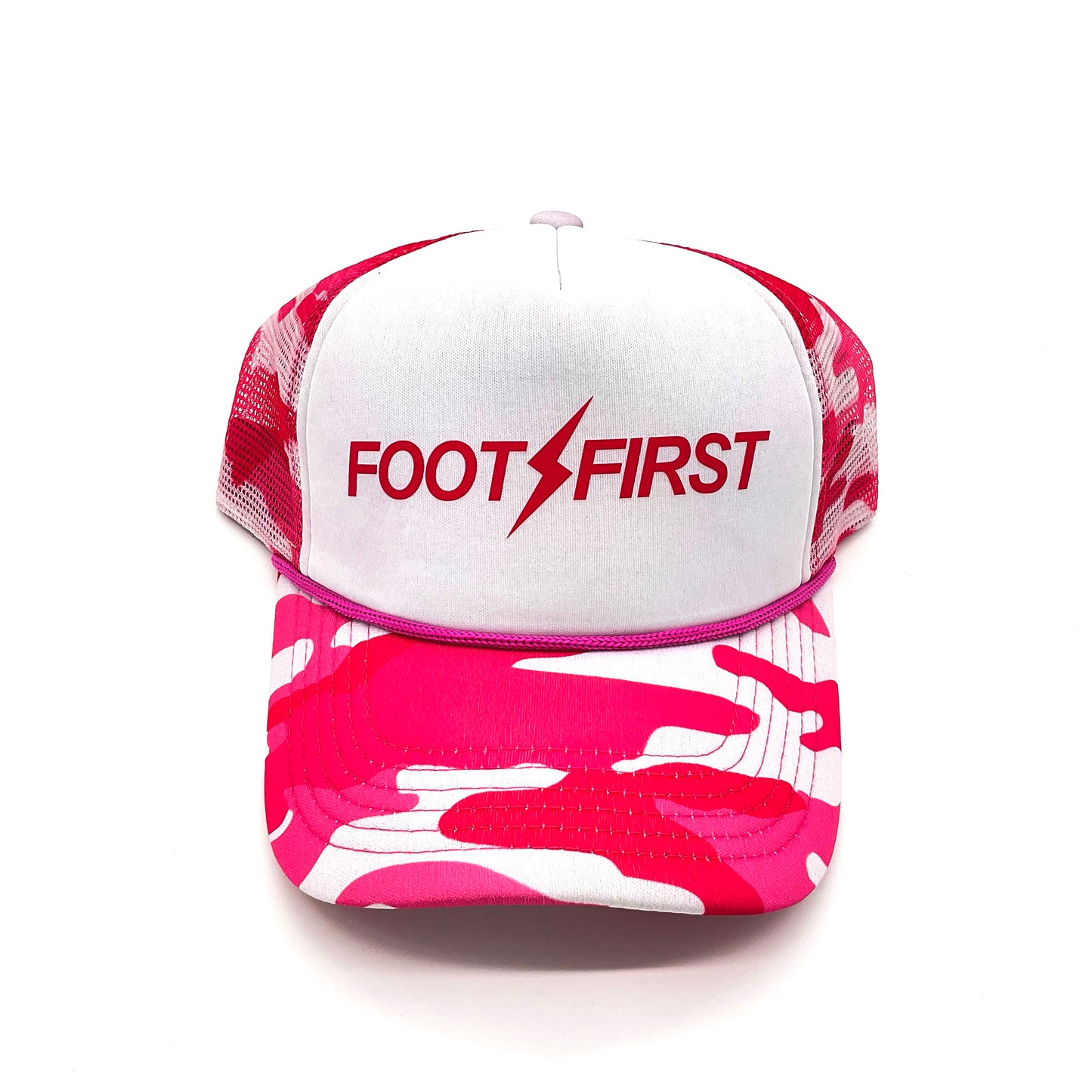 FOOT FIRST CLASSIC LOGO COLOR CAMO LIMITED EDITION MESH CAP