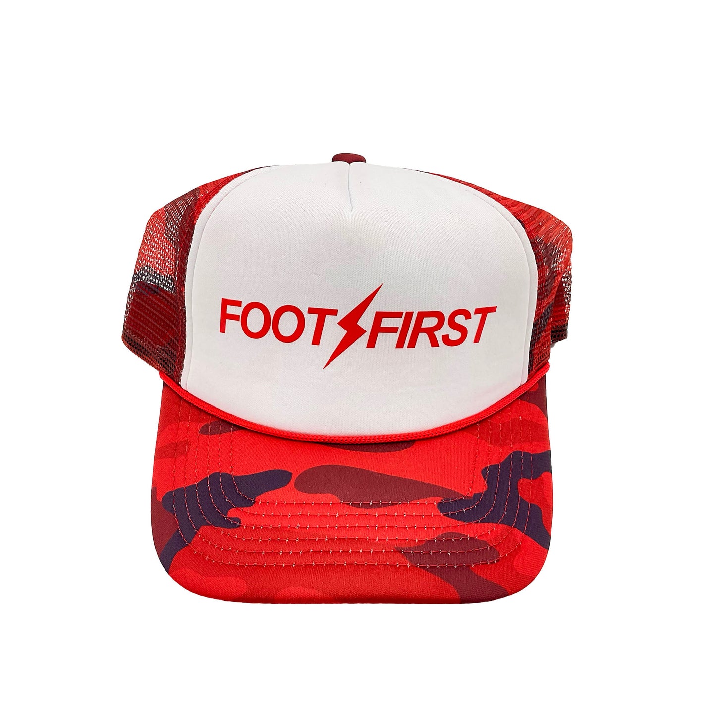 FOOT FIRST CLASSIC LOGO COLOR CAMO LIMITED EDITION MESH CAP