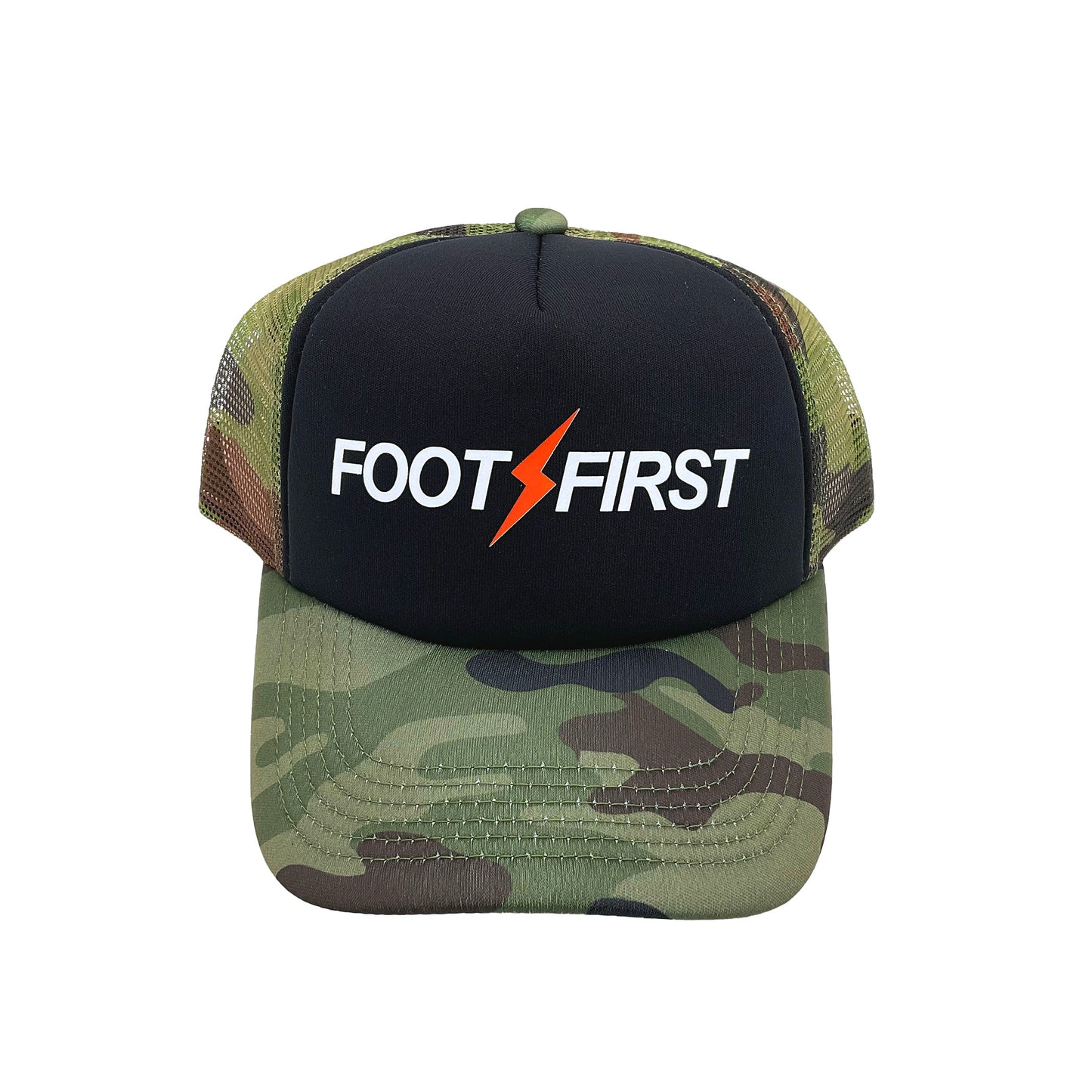 FOOT FIRST CLASSIC LOGO CAMO LIMITED EDITION MESH CAP