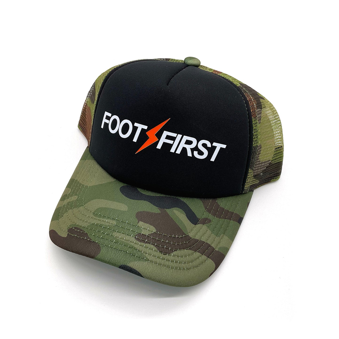 FOOT FIRST CLASSIC LOGO CAMO LIMITED EDITION MESH CAP