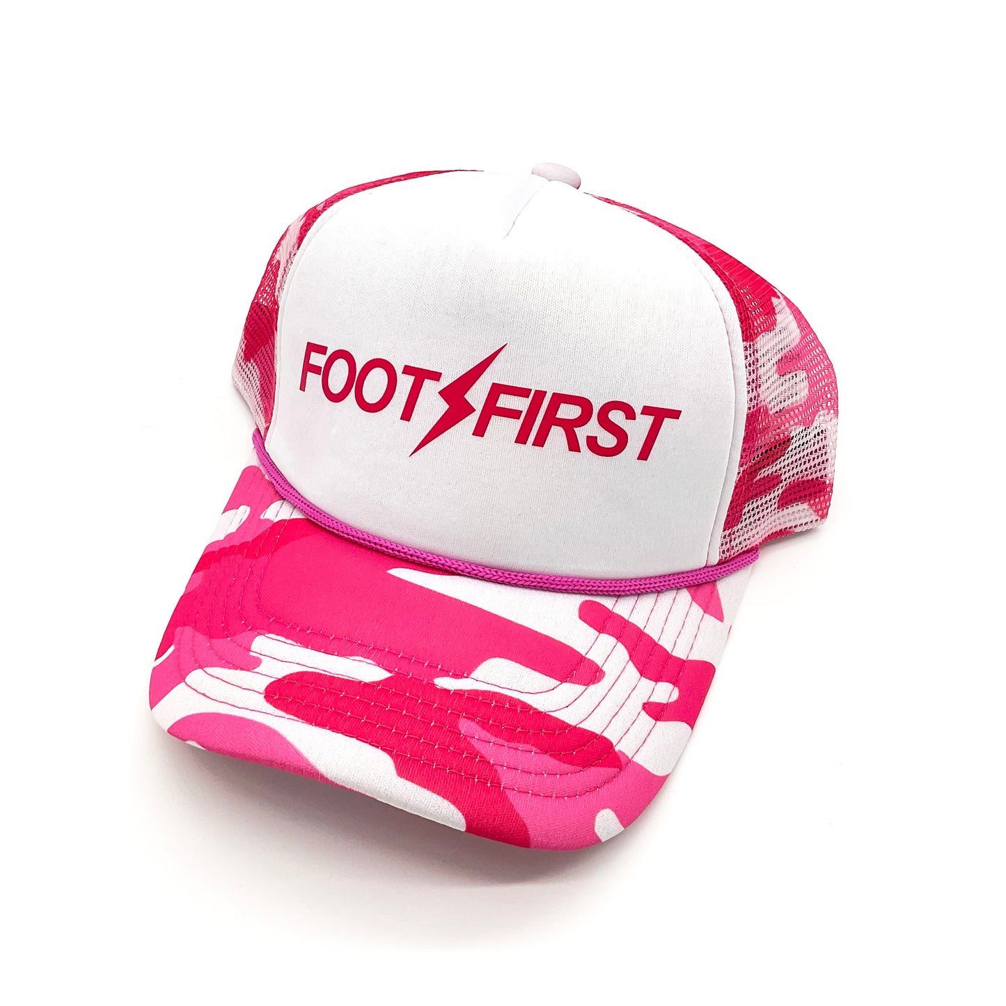 FOOT FIRST CLASSIC LOGO COLOR CAMO LIMITED EDITION MESH CAP