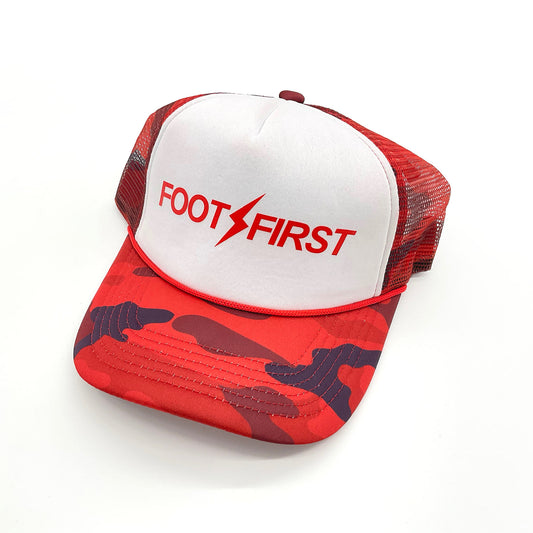 FOOT FIRST CLASSIC LOGO COLOR CAMO LIMITED EDITION MESH CAP